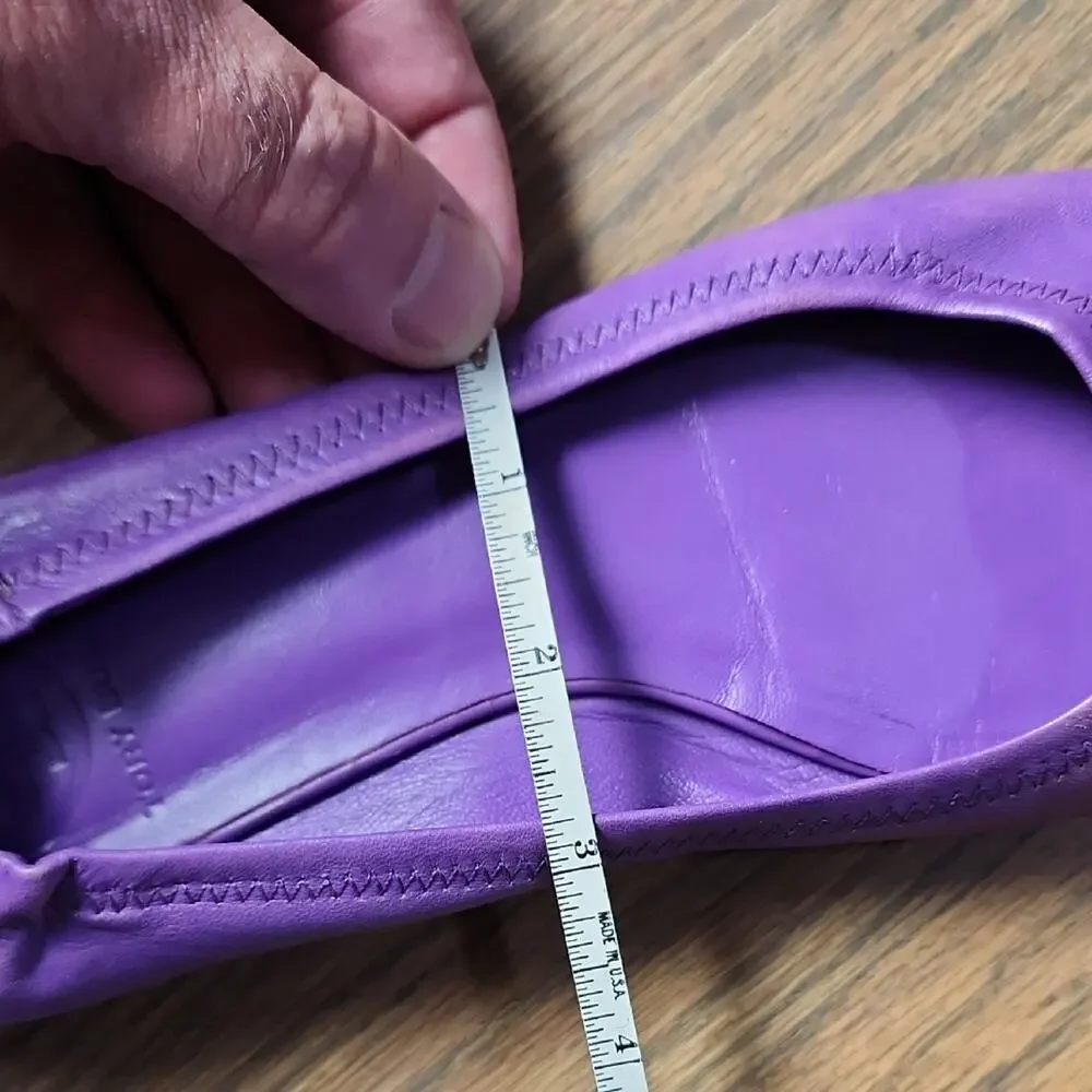 Tory Burch Violet Flats with Gold Emblem - Picture 8 of 9